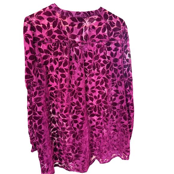 Torrid Burnout Purple Top Size 0 (US 12) RN#148862 Viscose/Nylon ✨ - Picture 6 of 8